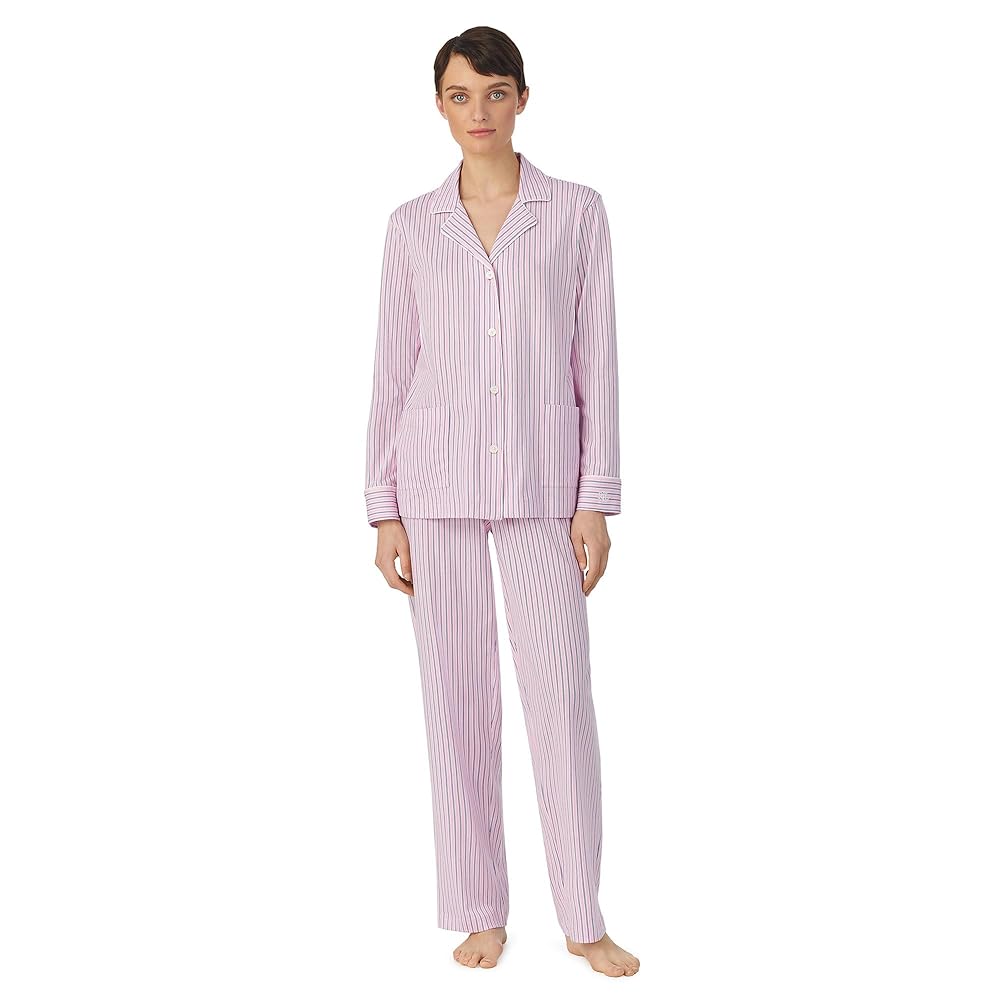Ralph Lauren® Organic Cotton Long Sleeve Notch Collar PJ Set